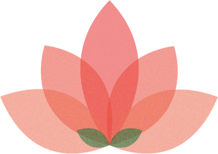 Grafisk tegnet lotus-blomst